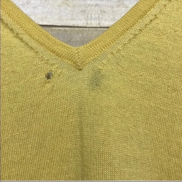 Vintage J. Crew beaded double v-neck sleeveless wool sweater XS - Picture 6 of 8